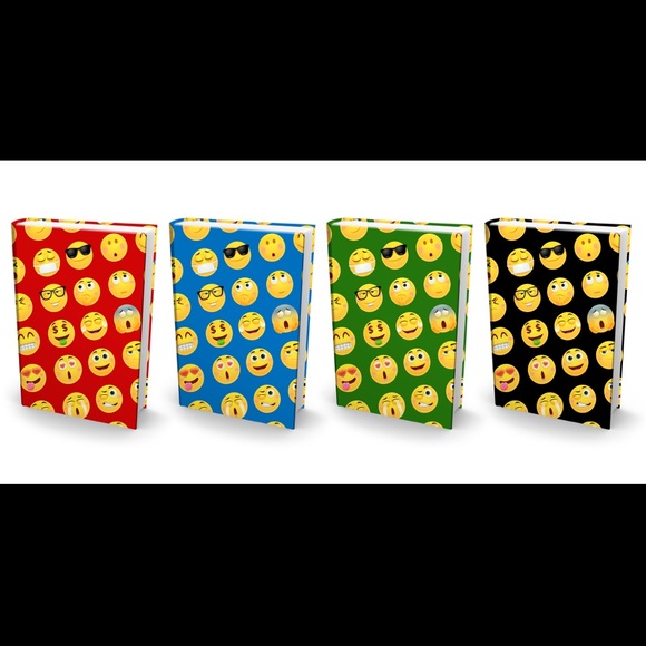 Pack of 4 Emoji Book Covers - Picture 1 of 5